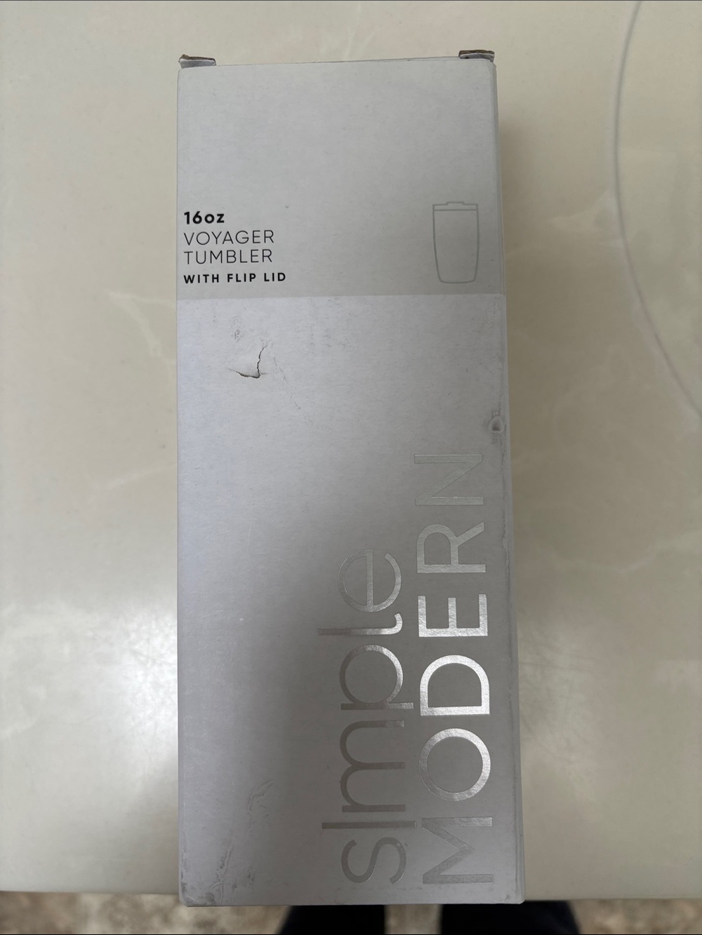 Simple Modern 16oz Voyager Tumbler with Flip Lid - Silver